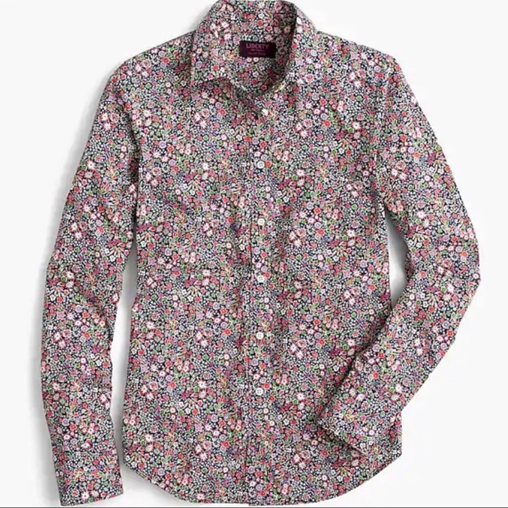 J. Crew Perfect Shirt in Liberty Floral - Size 4